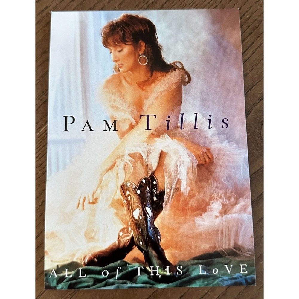 Vintage Pam Tillis All of This Love Promotional Card Postcard Country Music